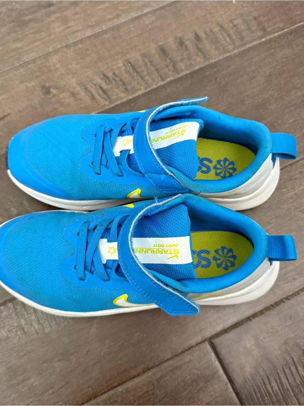 Nike Star Runner 3 DA2777-009 GREY/BLUE Size 1Y Kids Boys Youth Sneakers